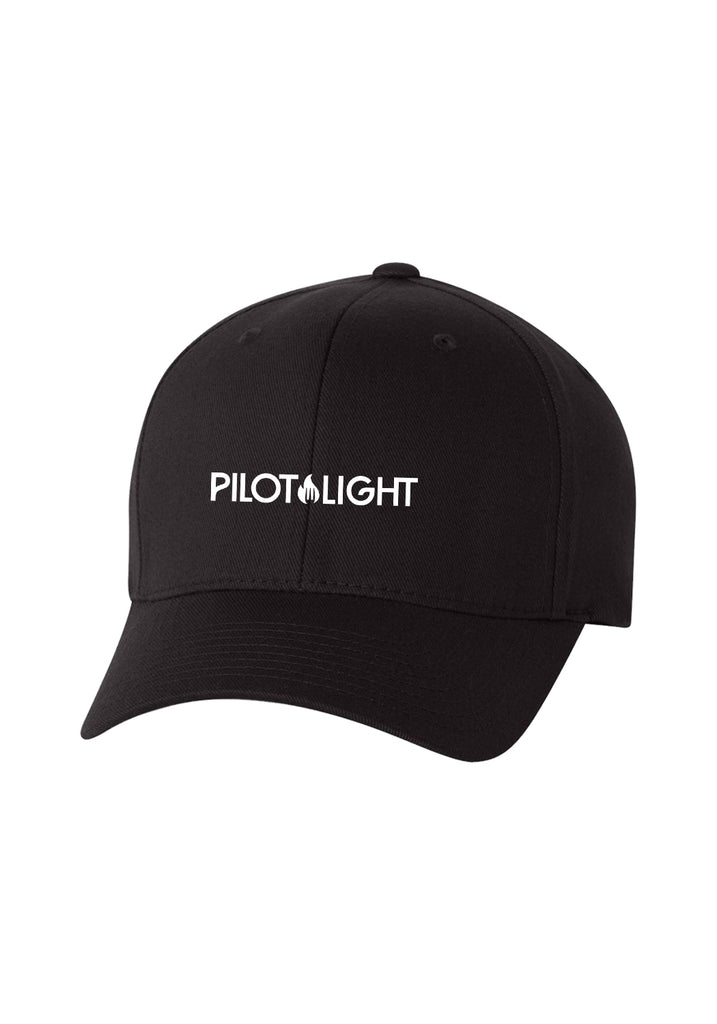 Pilot Light unisex fitted baseball cap (black) - front