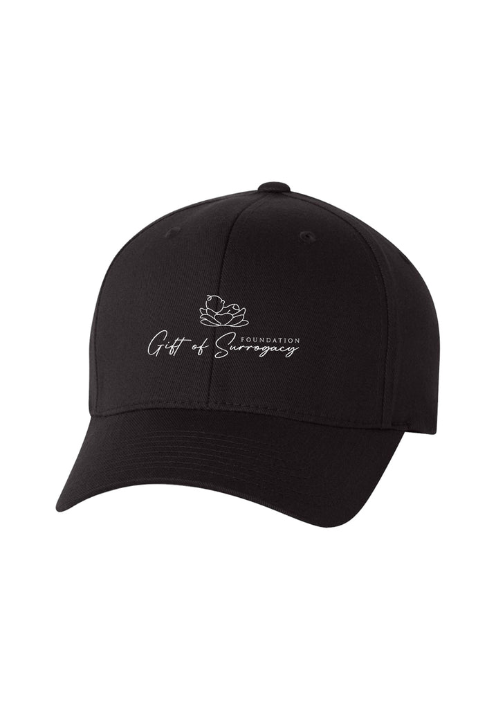 Gift Of Surrogacy Foundation unisex fitted baseball cap (black) - front