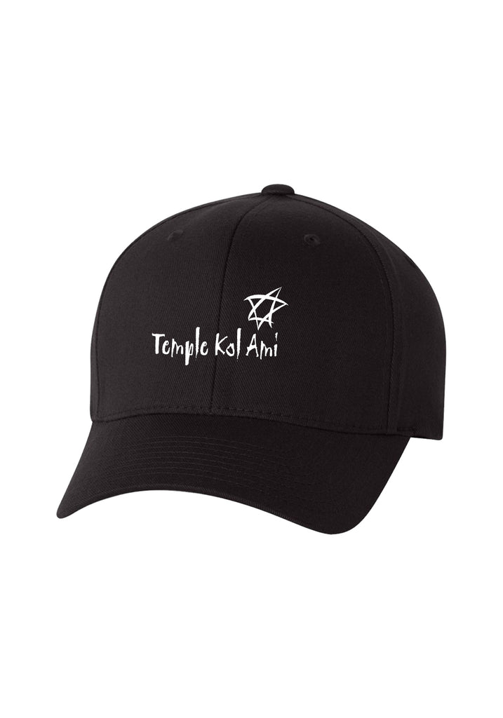 Temple Kol Ami unisex fitted baseball cap (black) - front