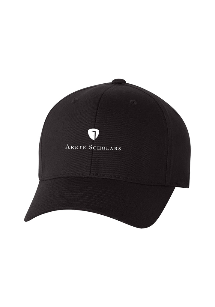 Arete Scholars Fund unisex fitted baseball cap (black) - front