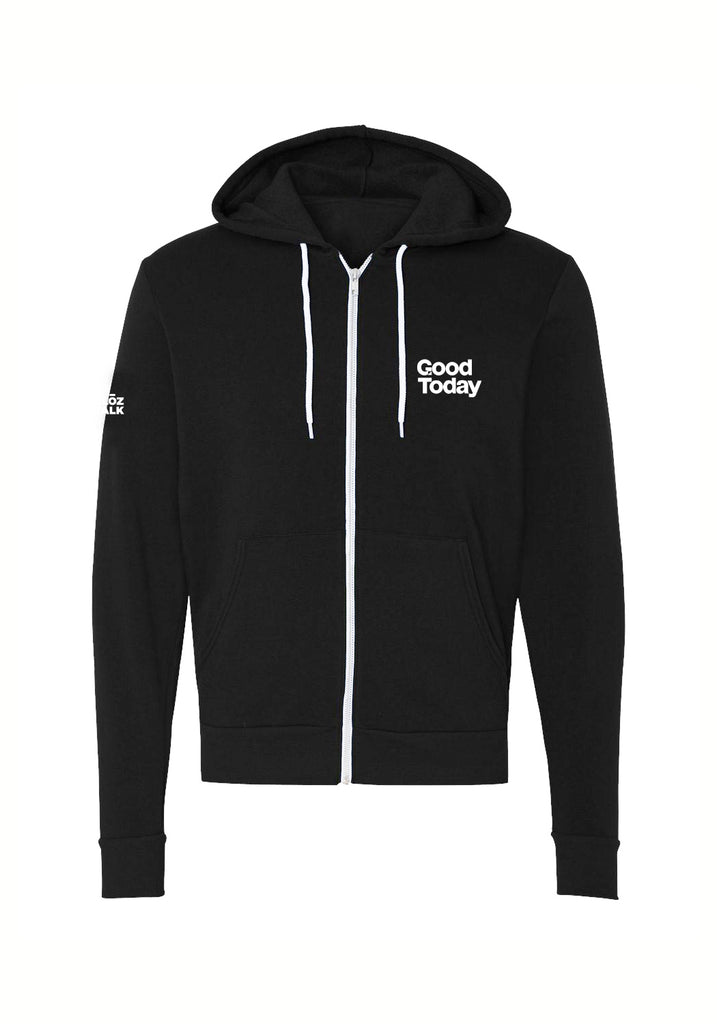 GoodToday unisex full-zip hoodie (black) - front