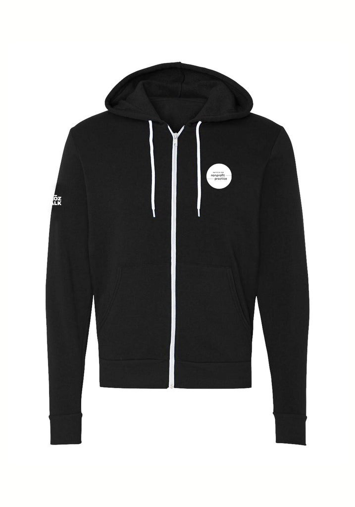 Institute For Nonprofit Practice unisex full-zip hoodie (black) - front