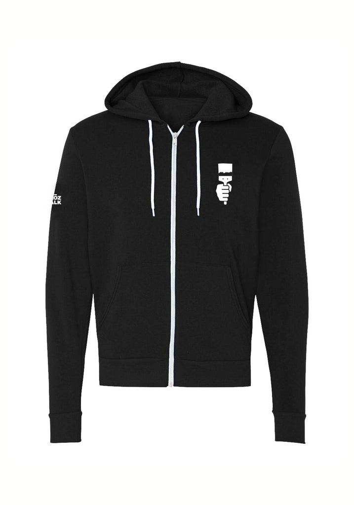 Project Color Corps unisex full-zip hoodie (black) - front