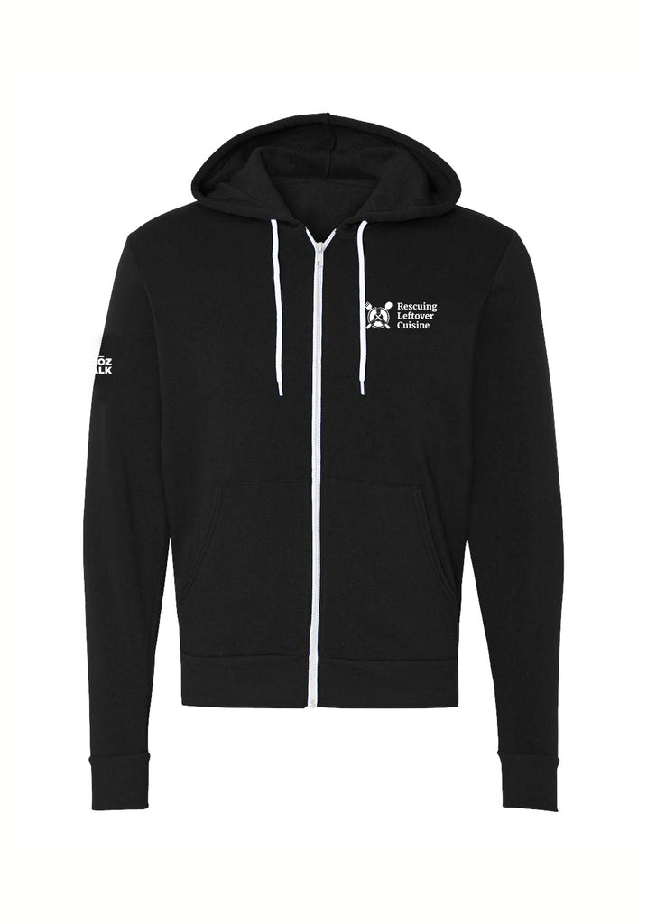 Rescuing Leftover Cuisine unisex full-zip hoodie (black) - front