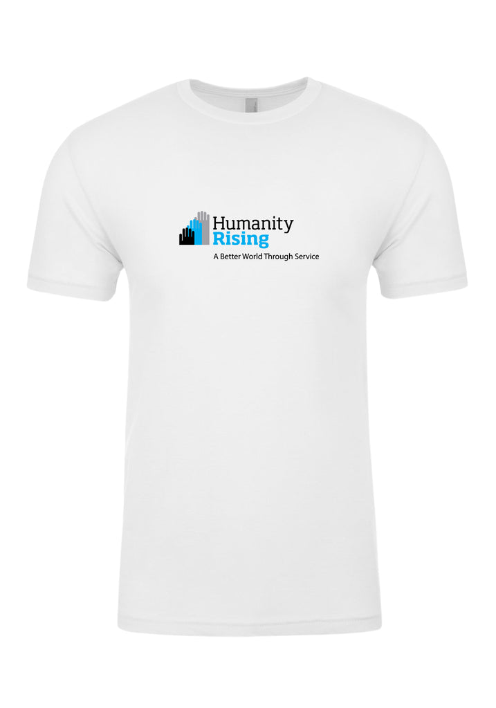 Humanity Rising color logo men's / unisex t-shirt (white) - front