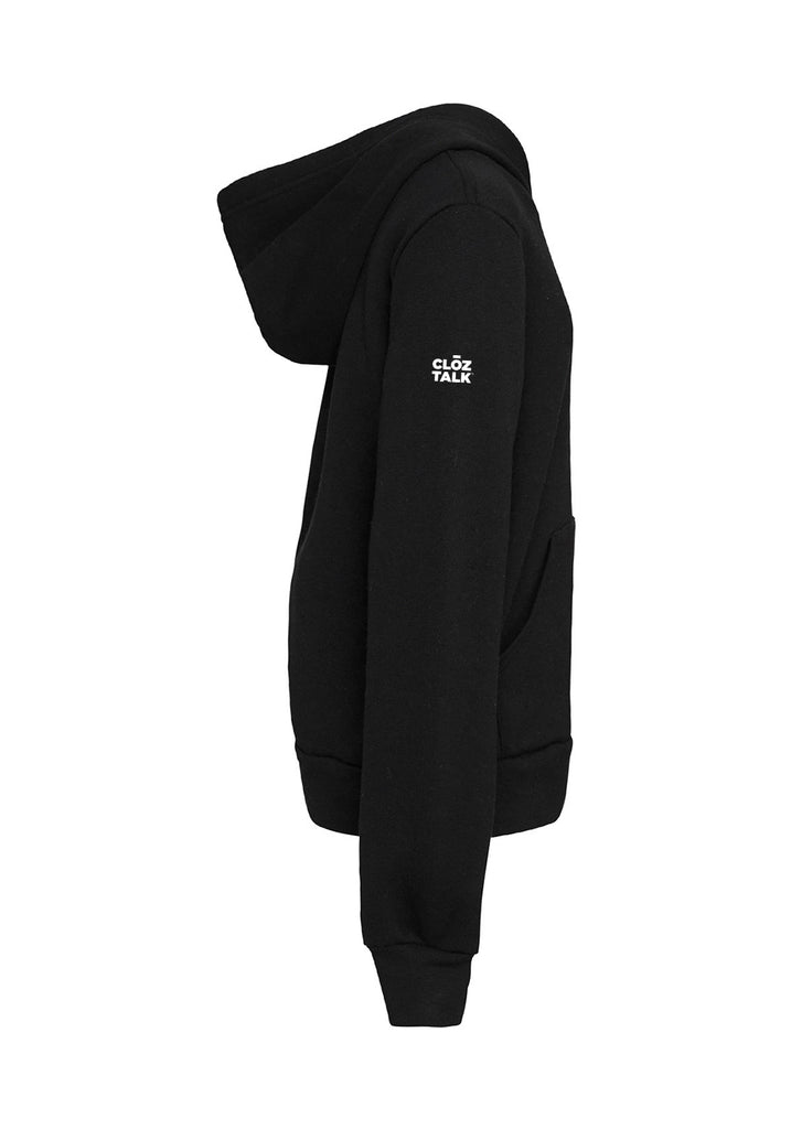 Girlstart kids pullover hoodie (black) - side