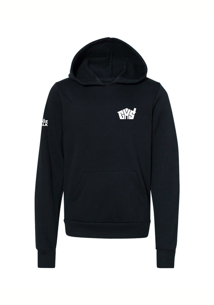 Glencoe Youth Services kids pullover hoodie (black) - front