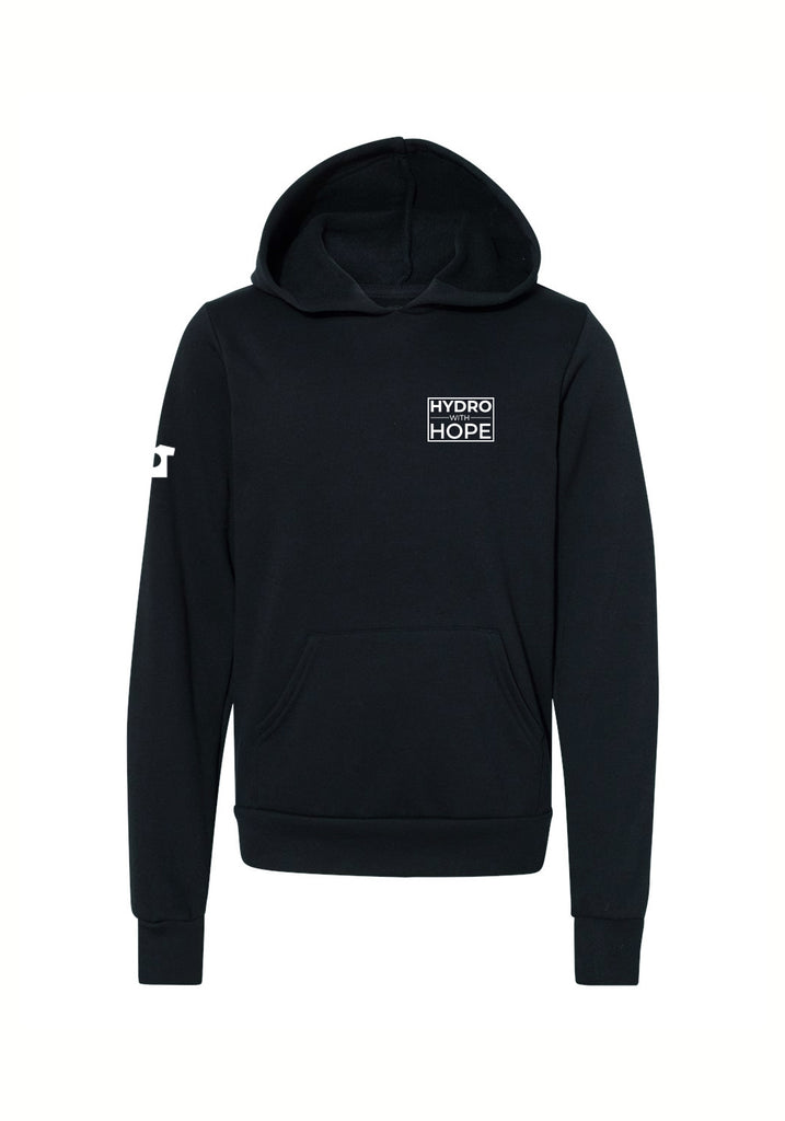 Hydro With Hope Foundation kid's pullover hoodie (black) - front