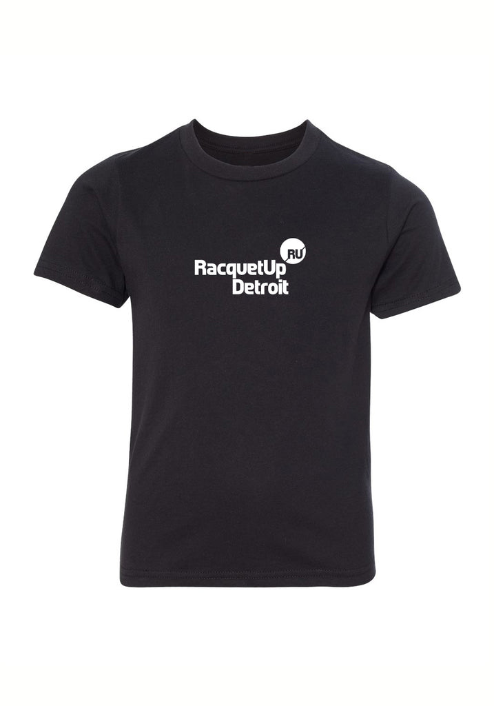 Racquet Up Detroit kids t-shirt (black) - front