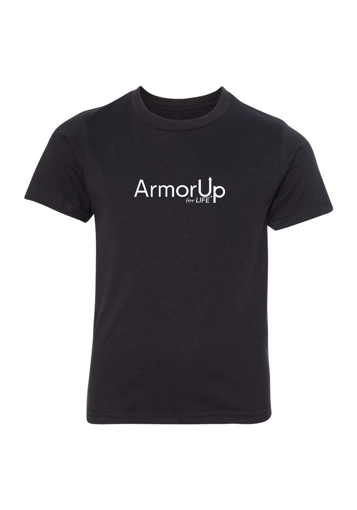 ArmorUp For Life kids t-shirt (black) - front