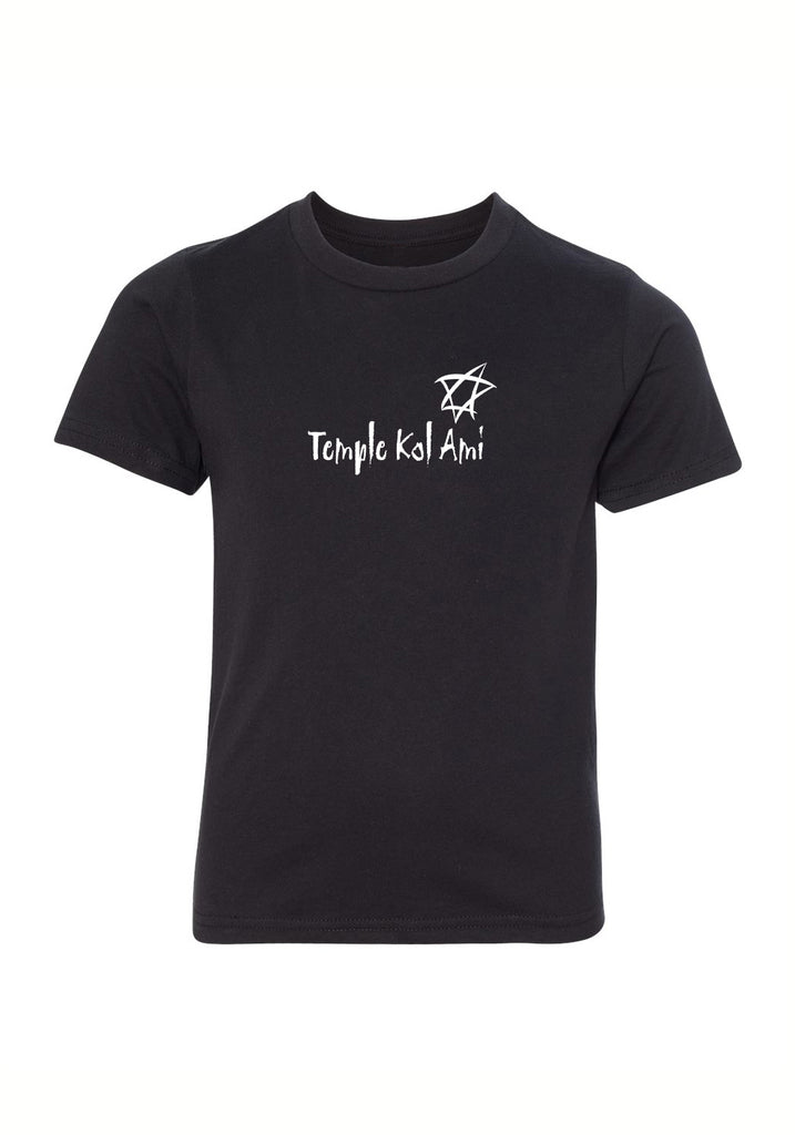 Temple Kol Ami kids t-shirt (black) - front