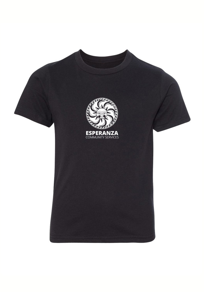 Esperanza Community Services kids t-shirt (black) - front