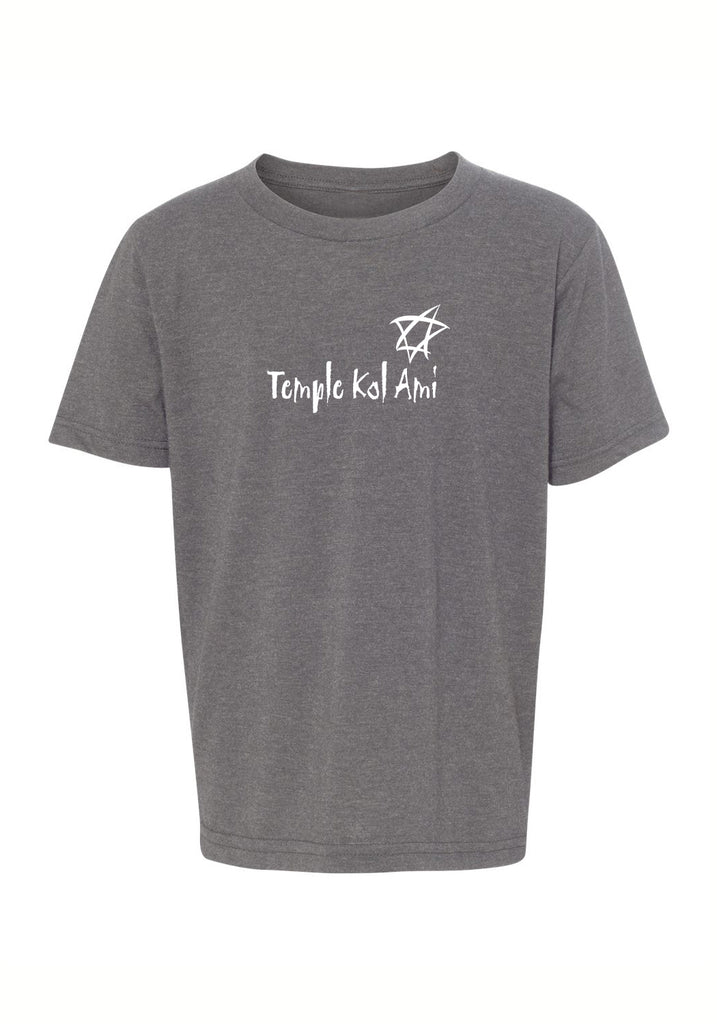 Temple Kol Ami kids t-shirt (gray) - front