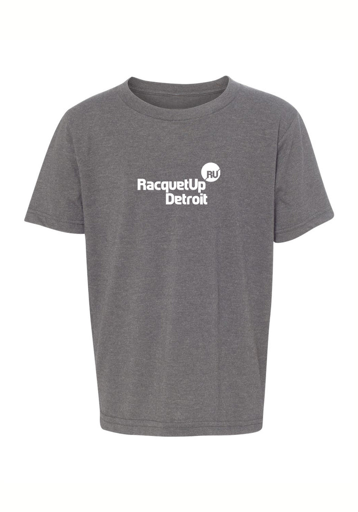 Racquet Up Detroit kids t-shirt (gray) - front