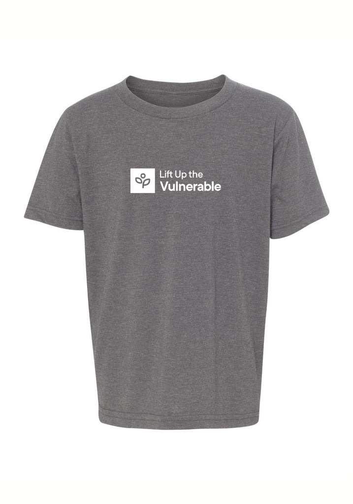Lift Up The Vulnerable kids t-shirt (gray) - front