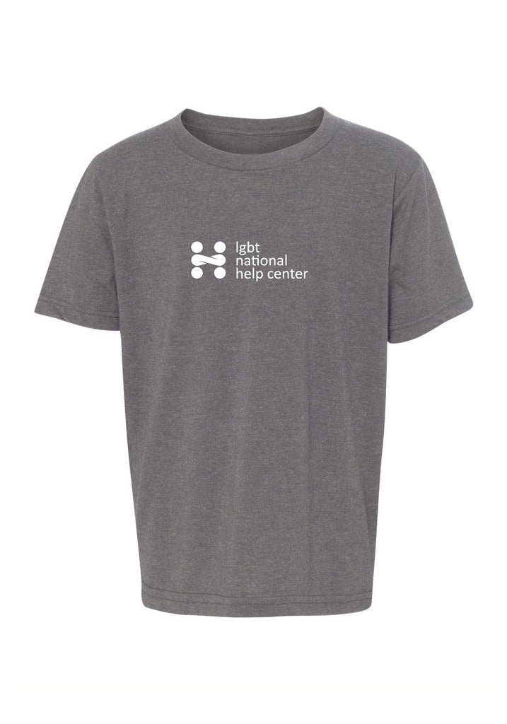 LGBT National Help Center kids t-shirt (gray) - front