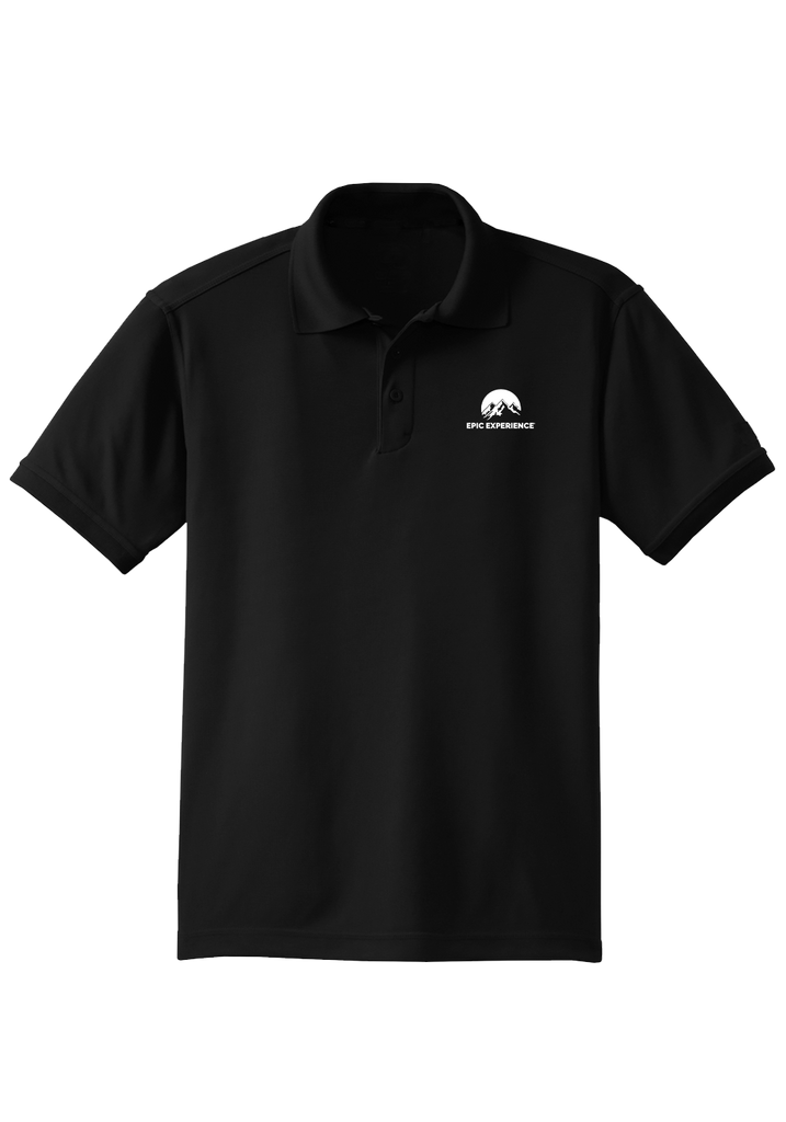 Epic Experience men's polo shirt (black) - front