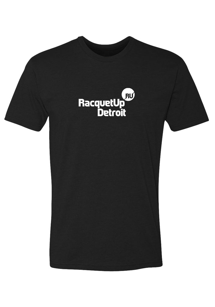 Racquet Up Detroit men's t-shirt (black) - front