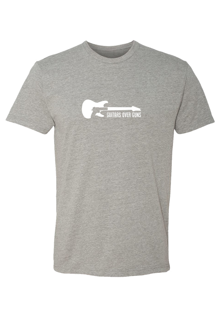 Guitars Over Guns men's t-shirt (gray) - front