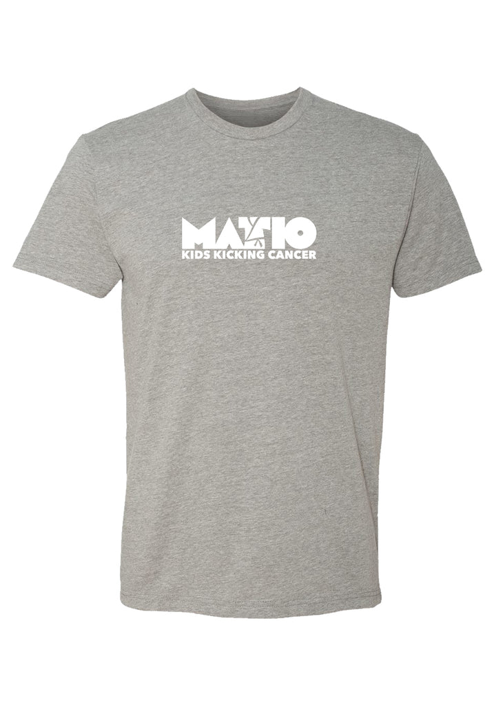 MATIO Kids Kicking Cancer men's t-shirt (gray) - front