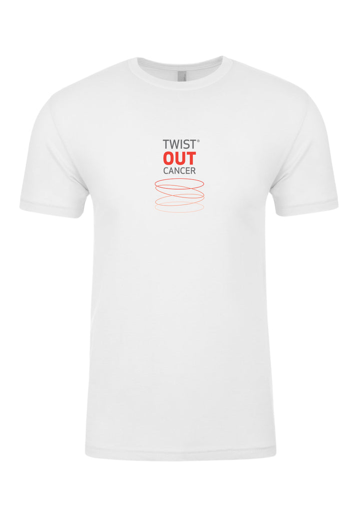 Twist Out Cancer men's t-shirt (white) - front