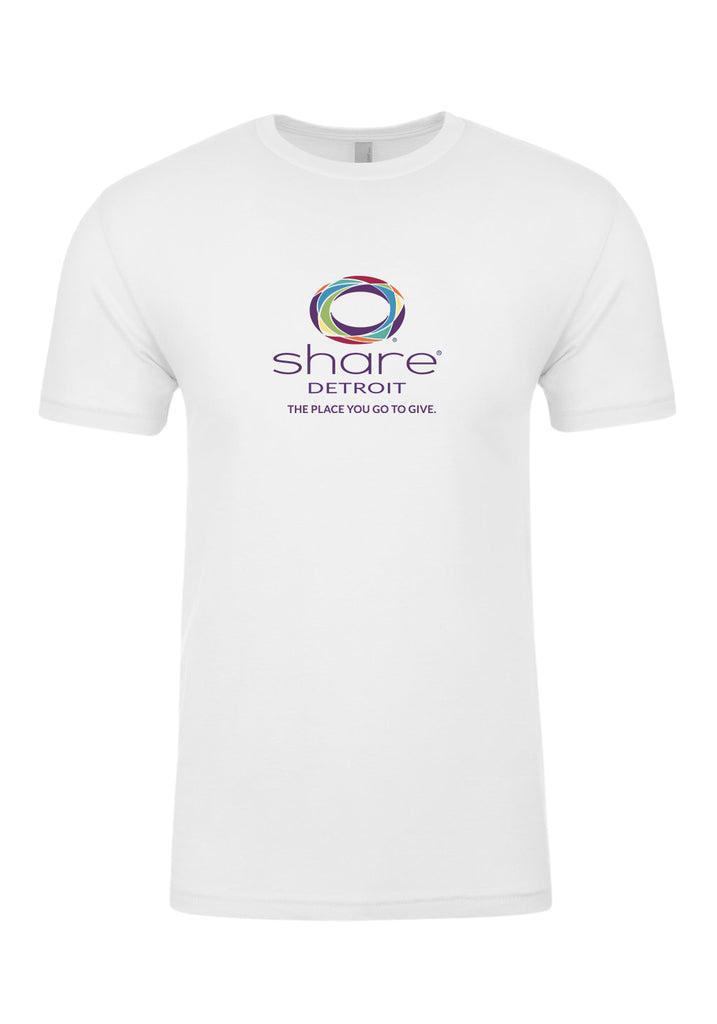 Share Detroit special edition men's t-shirt (white with color logo) - front