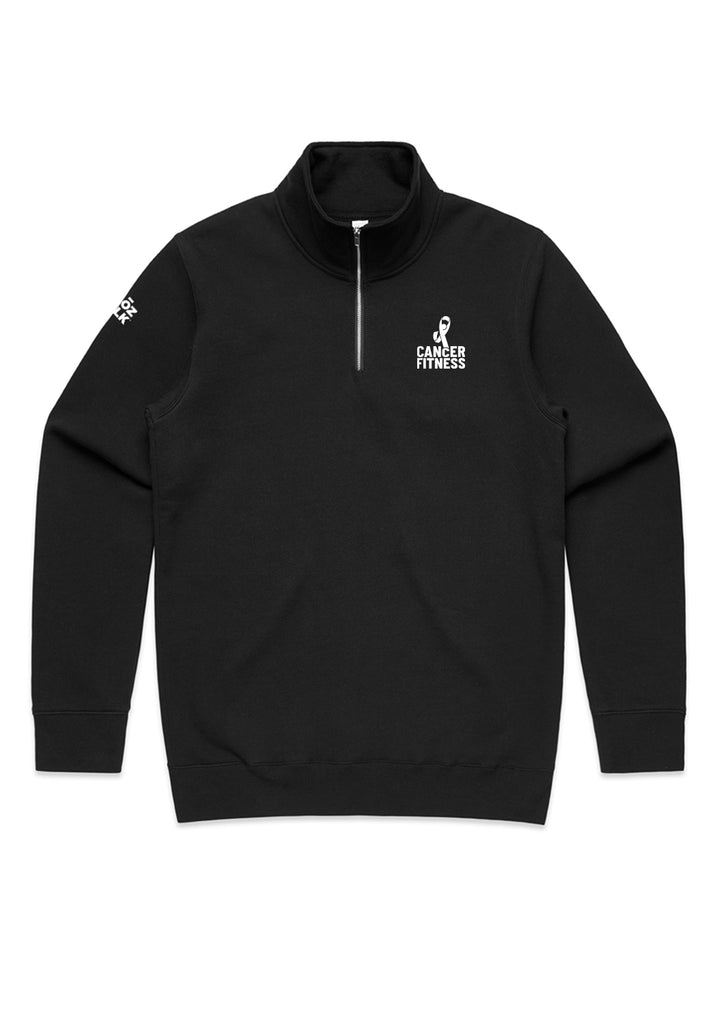 Cancer Fitness Foundation unisex quarter-zip sweatshirt (black) - front