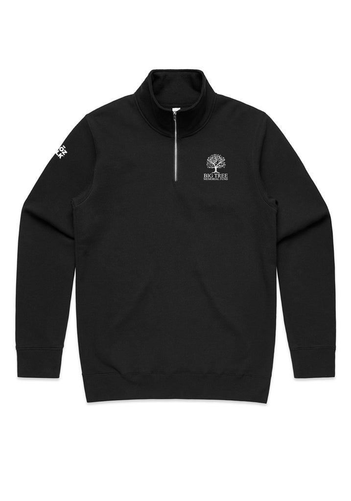 Big Tree Memorial Fund unisex quarter-zip sweatshirt (black) - front