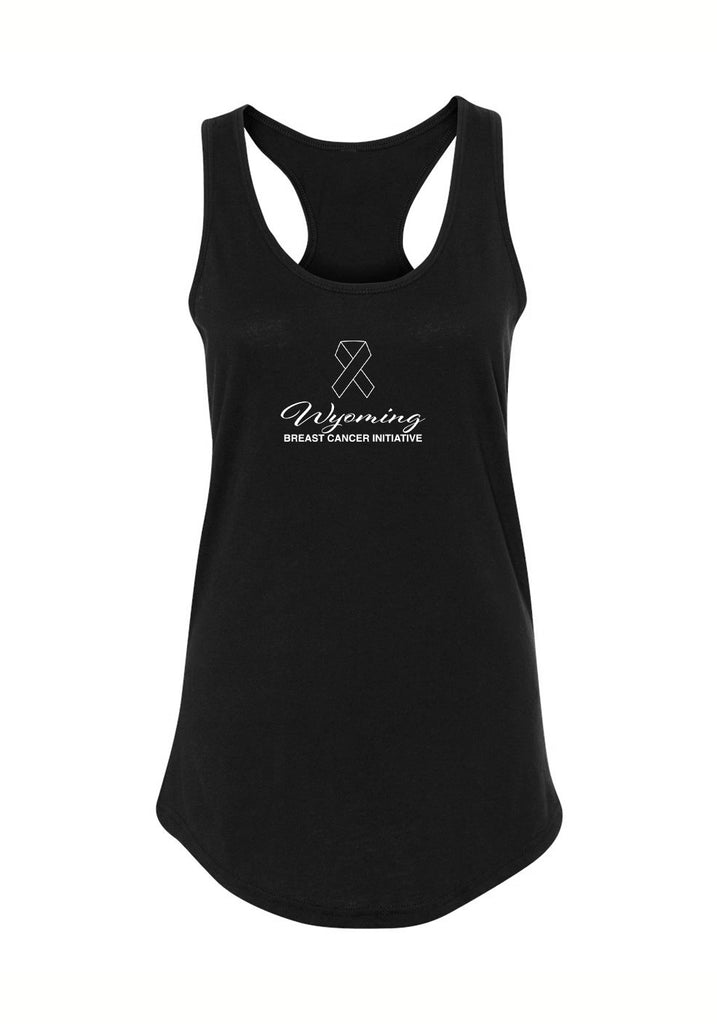 Wyoming Breast Cancer Initiative women's tank top (black) - front