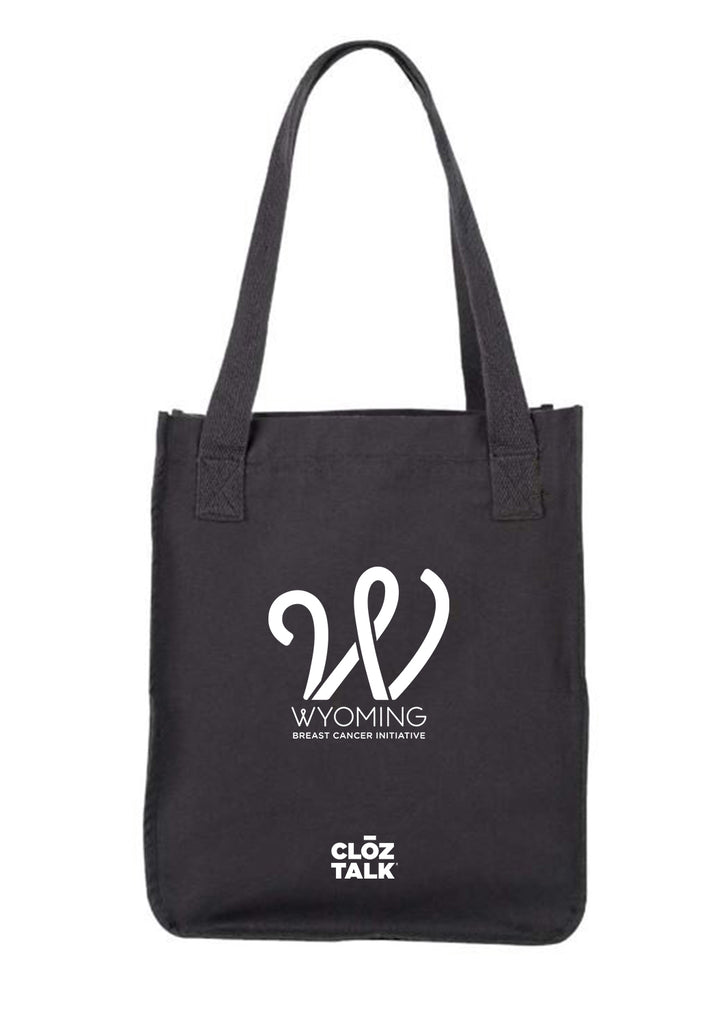Wyoming Breast Cancer Initiative tote bag (black) - front