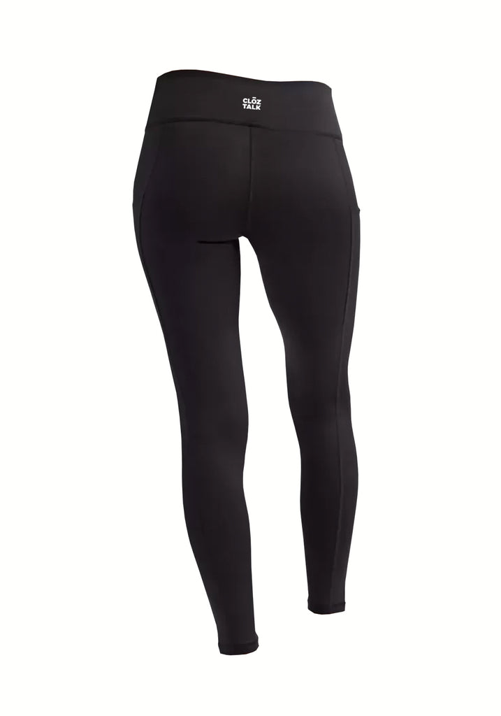 Racquet Up Detroit women's leggings (black) - back