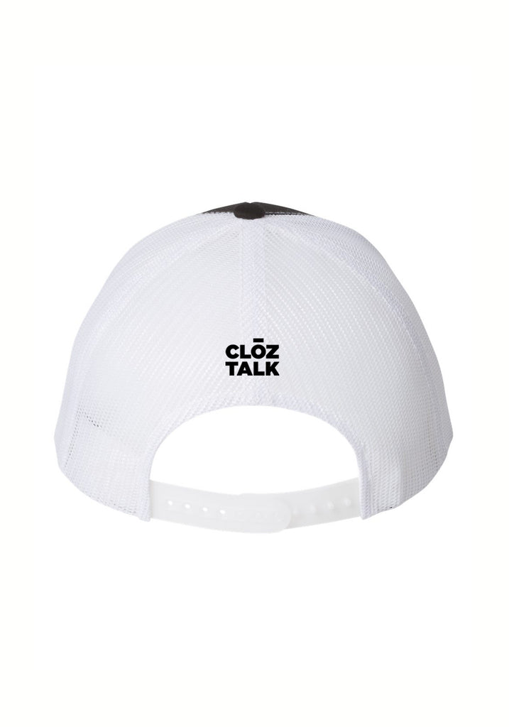 ALS United Chicago Greater Chicago unisex trucker baseball cap (black and white) - back