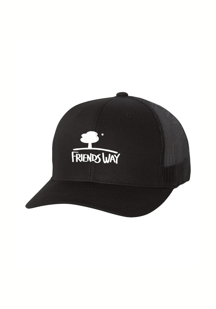 Friends Way unisex trucker baseball cap (black) - front