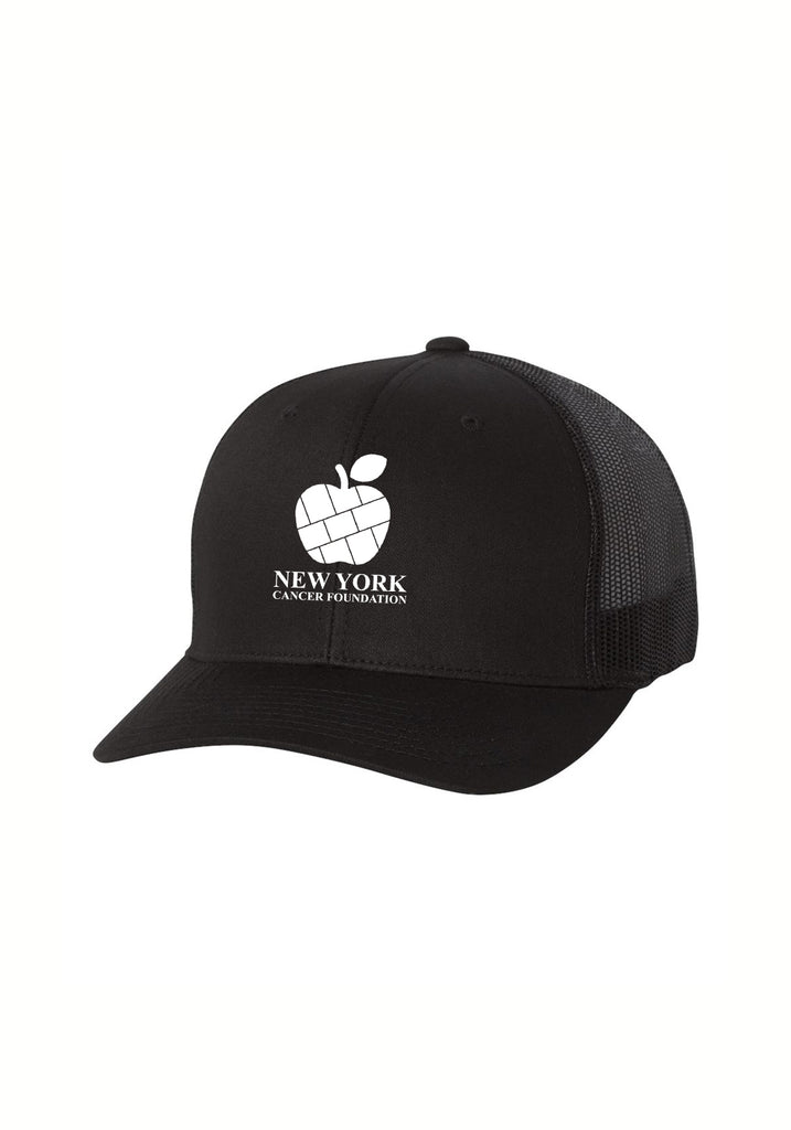 New York Cancer Foundation unisex trucker baseball cap (black) - front