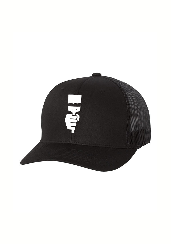 Project Color Corps unisex trucker baseball cap (black) - front