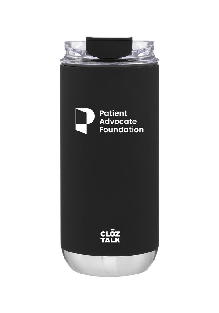 Patient Advocate Foundation tumbler (black) - front