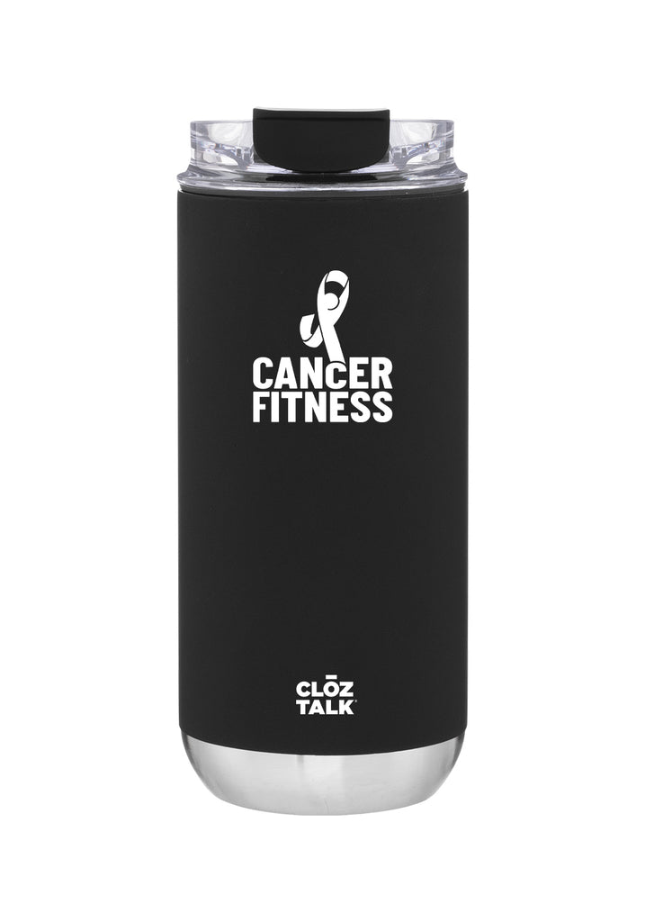 Cancer Fitness Foundation tumbler (black) - front