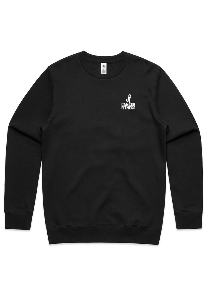 Cancer Fitness Foundation unisex crew sweatshirt (black) - front