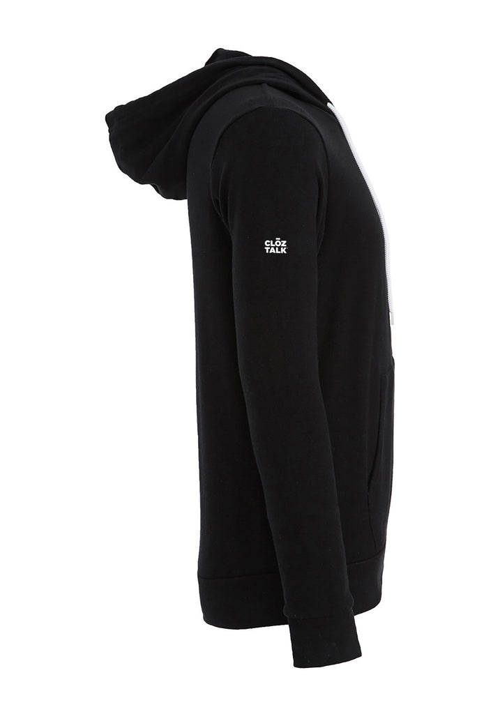 Jack Bear Foundation unisex full-zip hoodie (black) - side