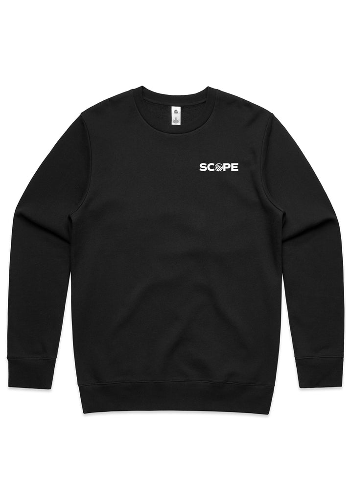 SCOPE unisex crew sweatshirt (black) - front