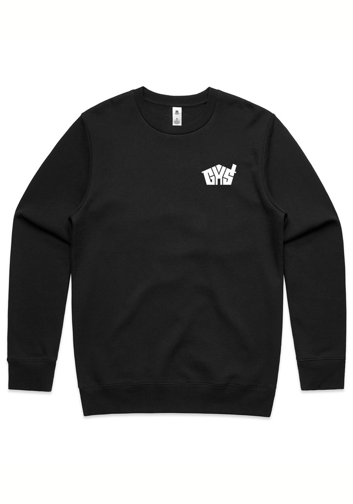 Glencoe Youth Services unisex crew sweatshirt (black) - front
