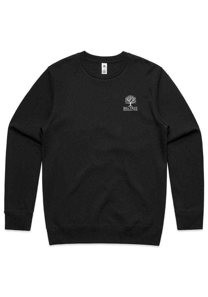 Big Tree Memorial Fund crew sweatshirt (black) - front