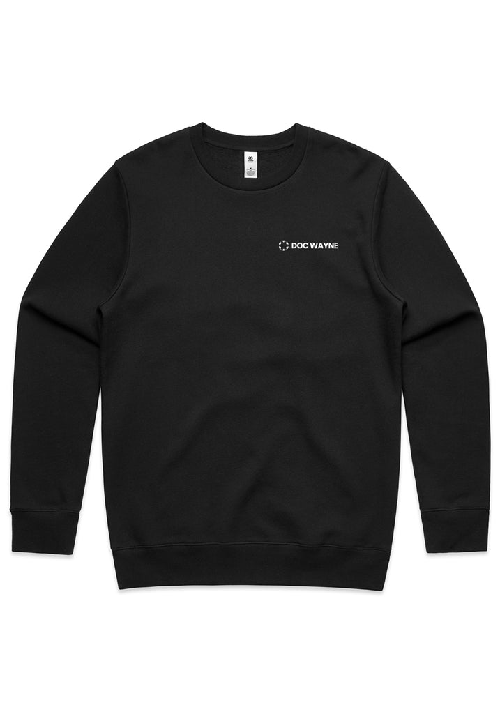 Doc Wayne Youth Services unisex crew sweatshirt (black) - front