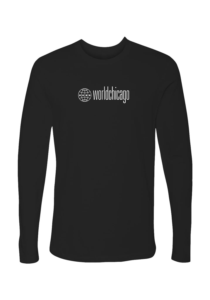 WorldChicago unisex long-sleeve t-shirt (black) - front