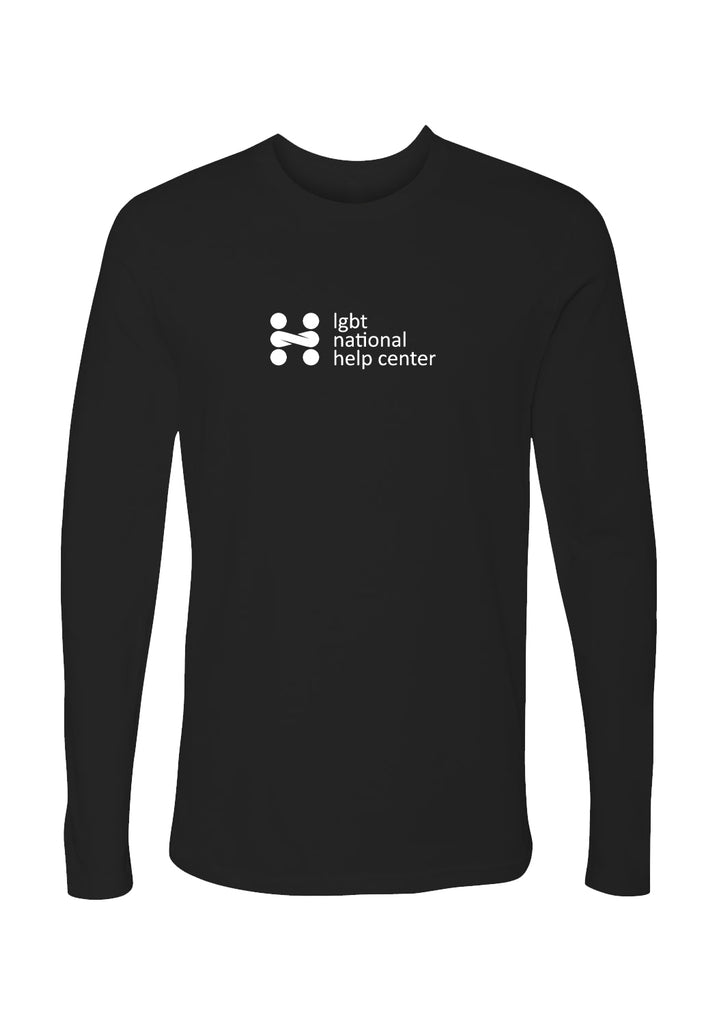 LGBT National Help Center unisex long-sleeve t-shirt (black) - front