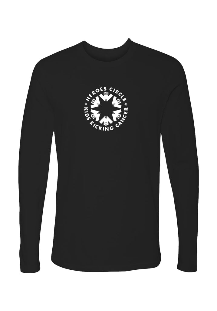 Kids Kicking Cancer unisex long-sleeve t-shirt (black) - front