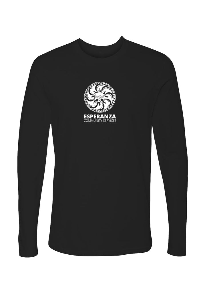 Esperanza Community Services unisex long-sleeve t-shirt (black) - front