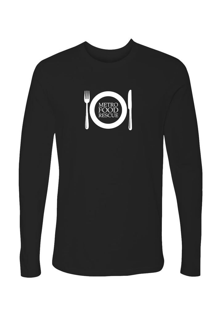 Metro Food Rescue unisex long-sleeve t-shirt (black) - front