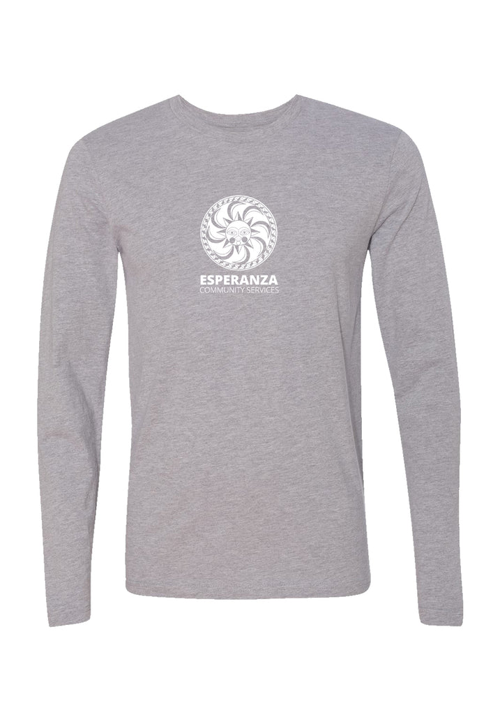 Esperanza Community Services unisex long-sleeve t-shirt (gray) - front