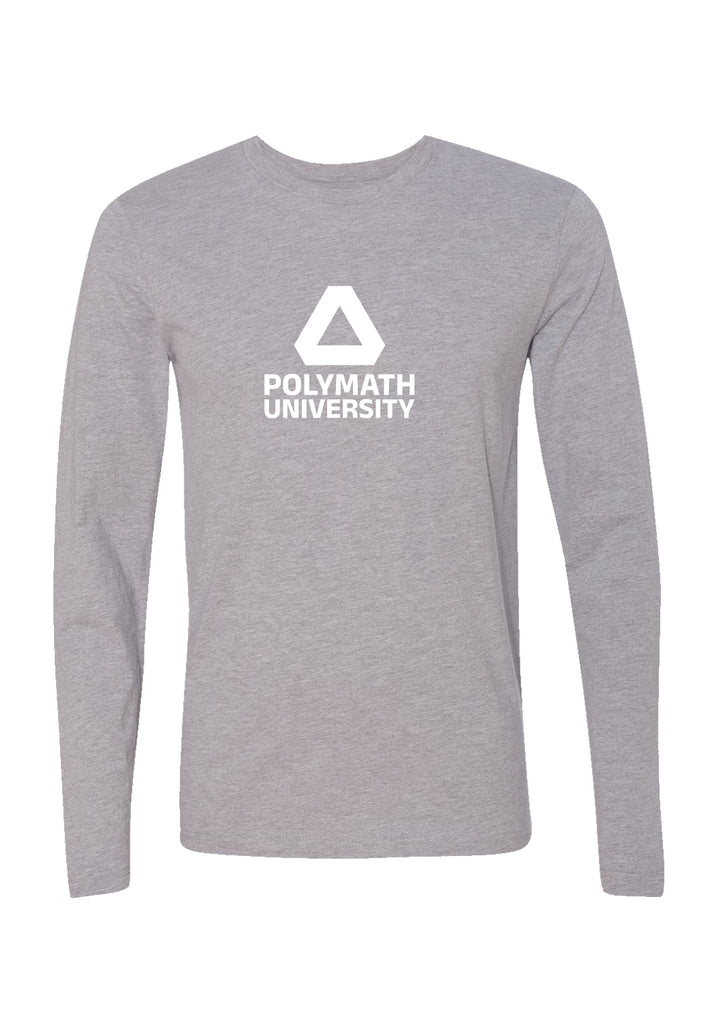 Polymath University unisex long-sleeve t-shirt (gray) - front